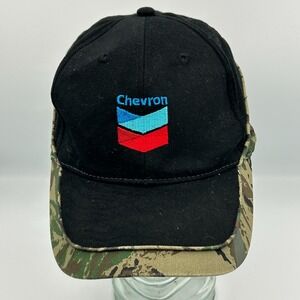 Chevron Strapback Hat Dad Cap Black Camo Embroidered Logo Red Blue Otto‎ Gas
